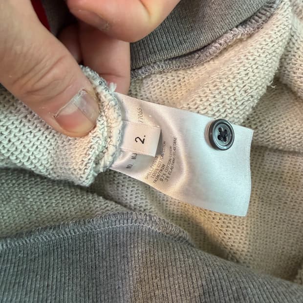 톰브라운 백삼선 그레이 맨투맨 2사이즈