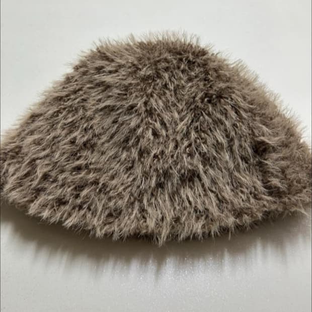 브라운 헤어리 버킷햇 (새상품)