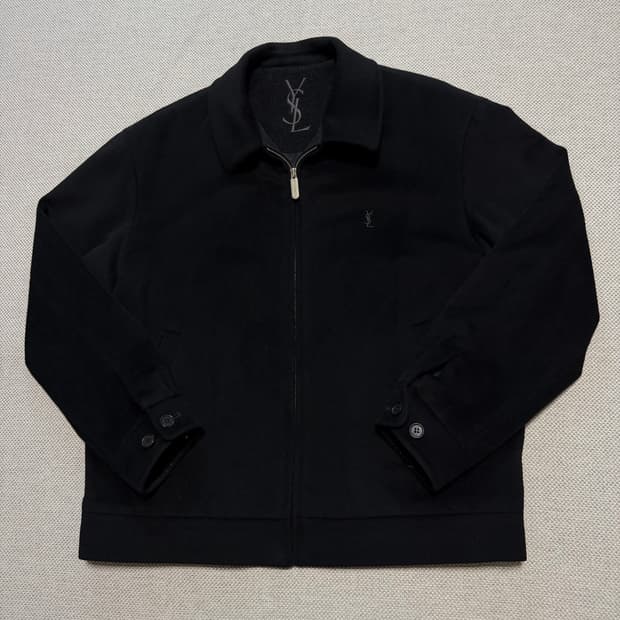 YSL 입생로랑 빈티지 울 블루종 자켓