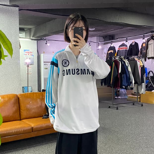 아디다스 이큅먼트 첼시 삼성 트랙탑 축구져지 B4682