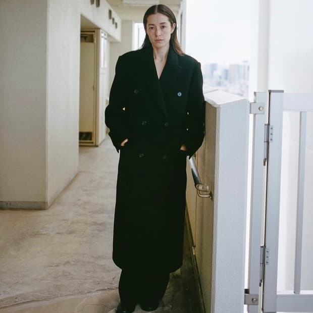 Erica Double Breasted Coat / Black