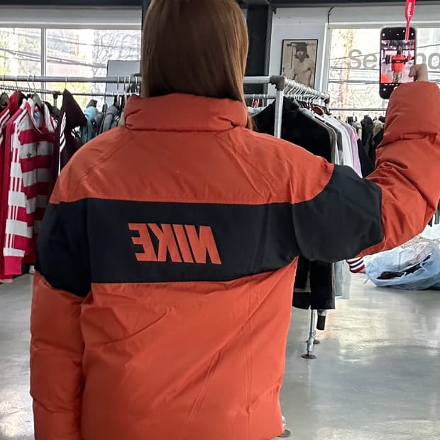 나이키 00s 리버시블 백빅로고 패딩