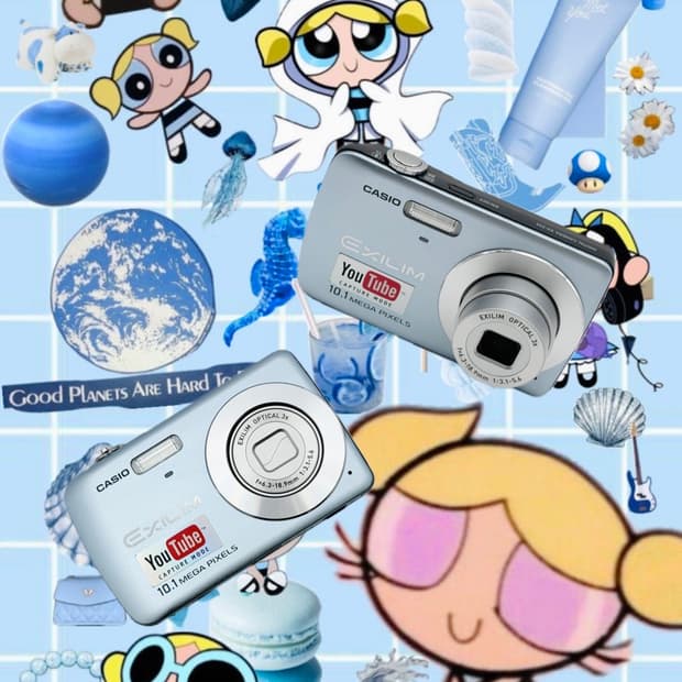 🩵레어🩵 카시오 엑슬림 EX-Z33 스카이 블루 디카 디지털 카메라