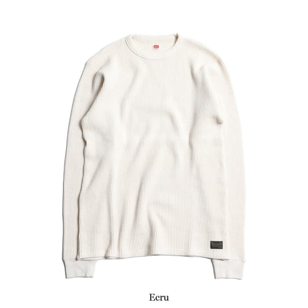 트로피클로딩 Heavy Waffle Mil L/S Tee [Ecru]