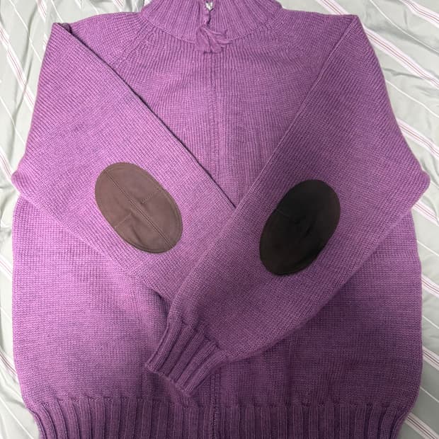 올드조 old joe 트위디 얀 집업 플럼 40 