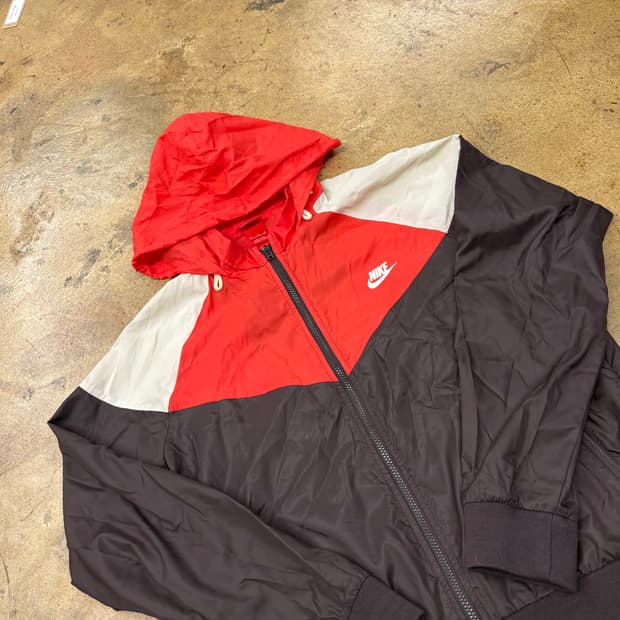 [정품/XL] 나이키 바람막이 후드 레드 브라운 b18
