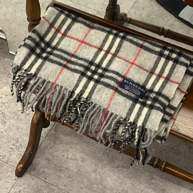 버버리 체크 롱 머플러 그레이 #csz2289