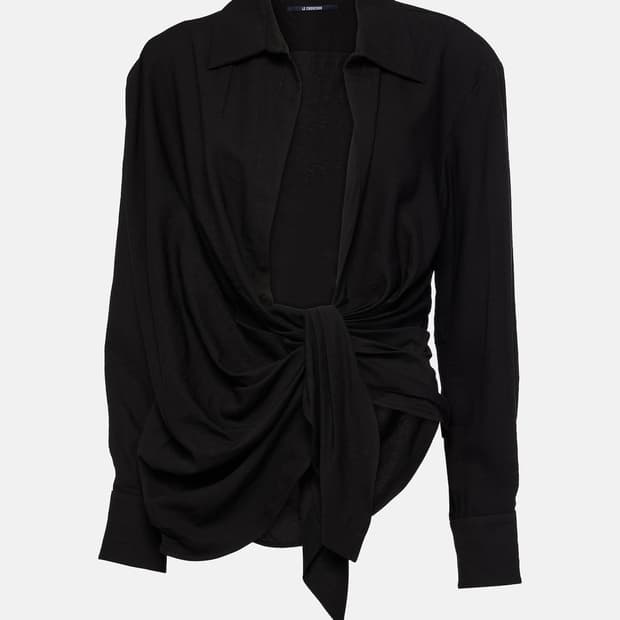 jacquemus la chemise bahia shirts black