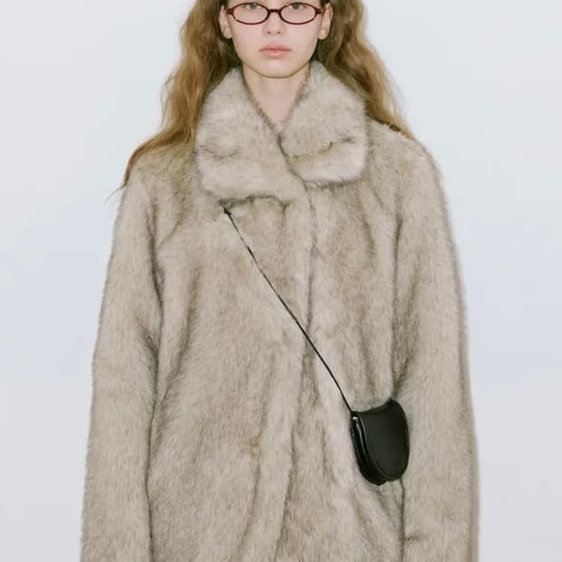 시눈 퍼자켓 브라운