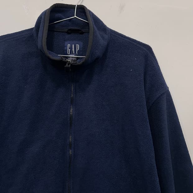 GAP 익스클루시브 오버핏 하이넥 플리스 자켓