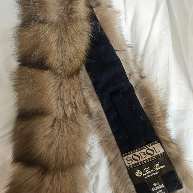 세이블 캐시미어 미니 머플러