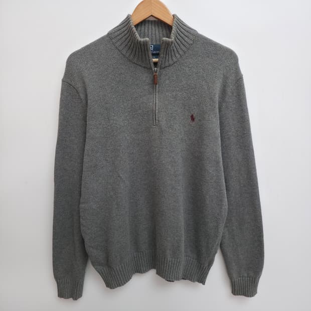 [M] 폴로 랄프로렌 쿼터집업 니트 그레이