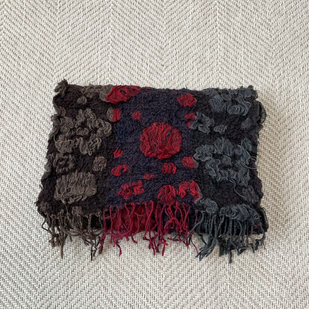 빈티지 플로럴 니트 머플러  J03668