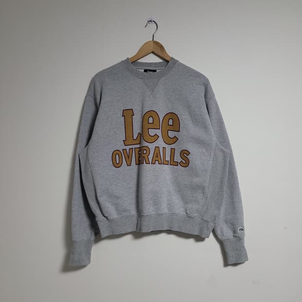 (M) Lee 리 OVERALLS 맨투맨 그레이