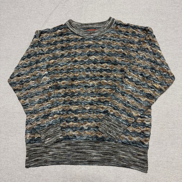 미쏘니 패턴 케이블 니트 스웨터