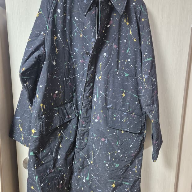 (정품) 네이버후드 X 올드조 프린팅 야상 롱코트 점퍼 18fw 협업