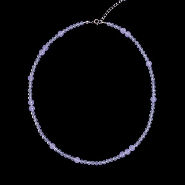Bubble necklace - lavender 