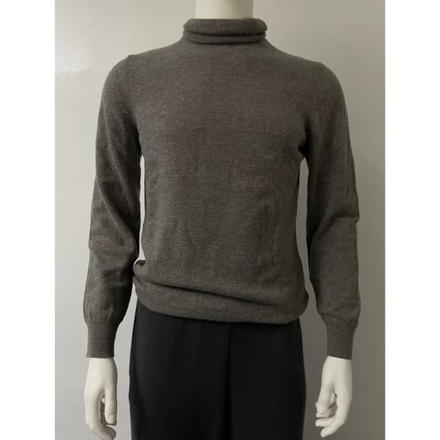 turtle neck elbow patch knit