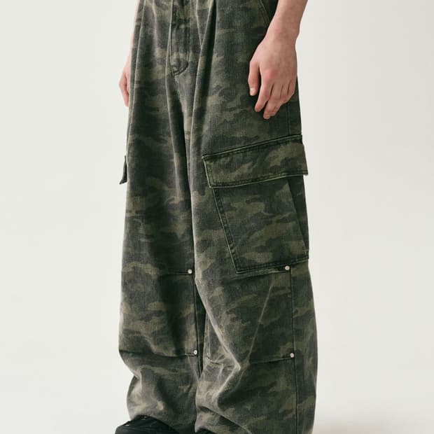 어반드레스 Side Big Cargo Pants 카모 카고 팬츠 바지 L