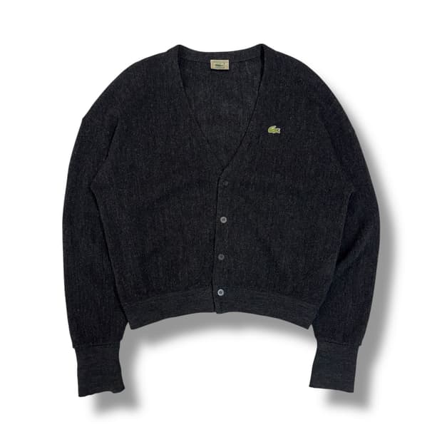90s 라코스테 다크 그레이 가디건 (2XL) 