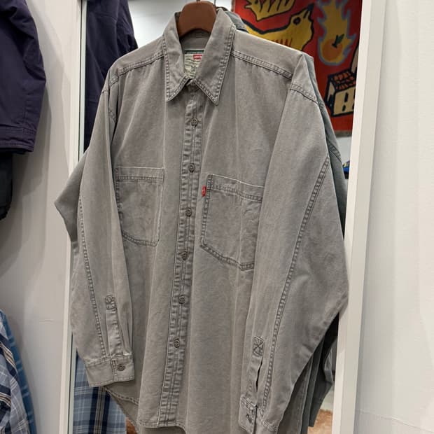 00s Levis 리바이스 데님 워크 셔츠