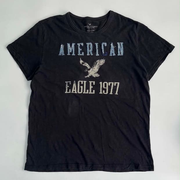 [L] American Eagle 아메리칸 이글 1977 올드스쿨 반팔 