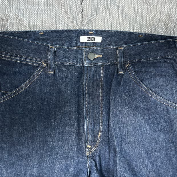 유니클로 U 진청 데님 팬츠