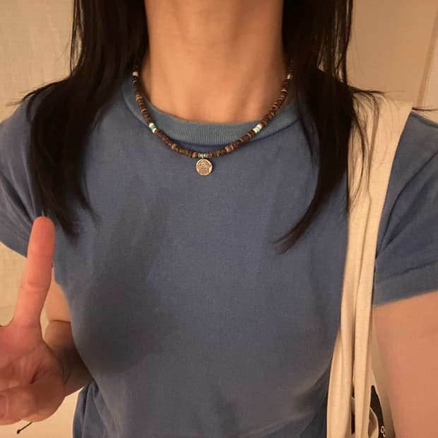 [GOH] Hamsa coconut necklace