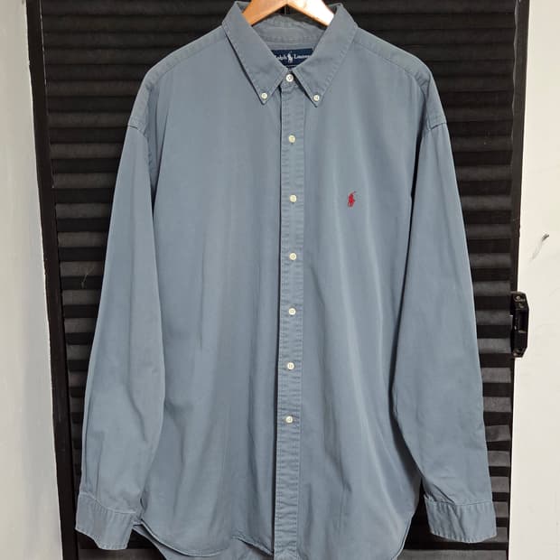 [폴로 랄프로렌] 빈티지 블레이크 코튼 버튼다운 셔츠 | 00148