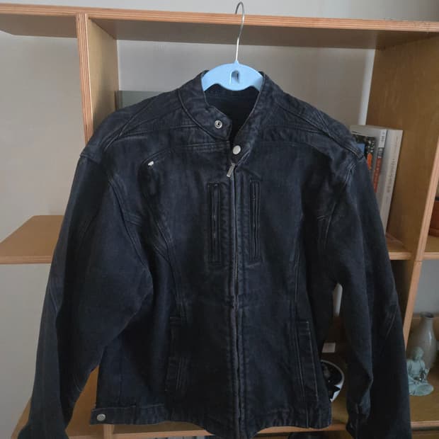 데님 바이커 자켓
