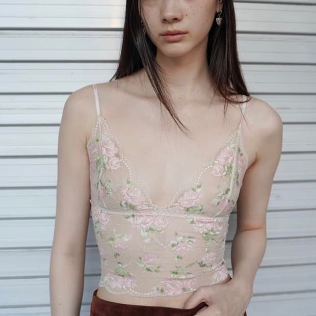 누아누 rose camisole apricot