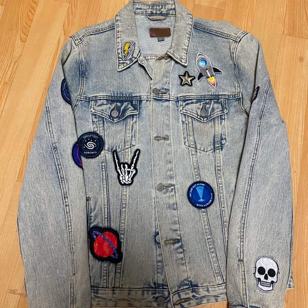 ASOS 패치워크 데님자켓