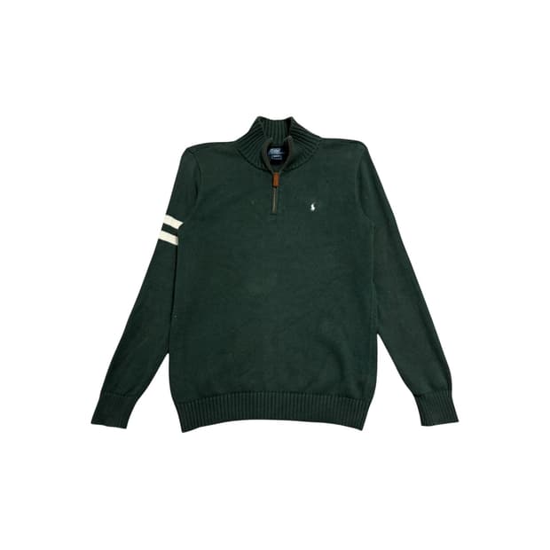 폴로 랄프로렌 반집업 니트 그린