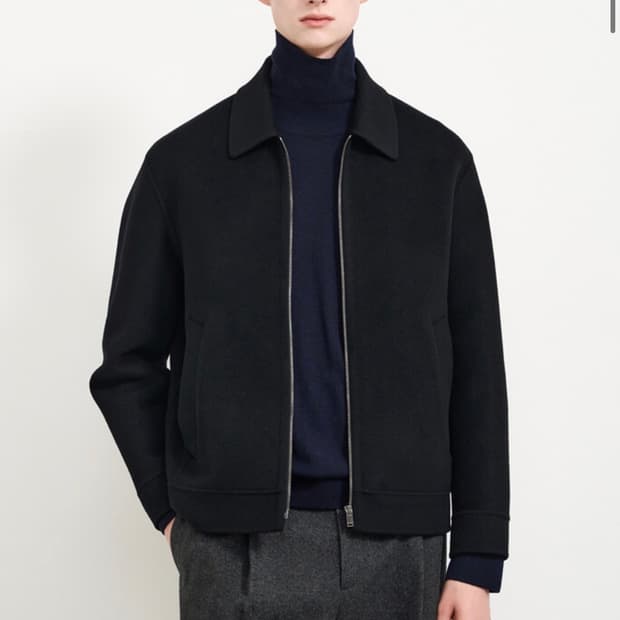 타임옴므 캐시미어 블렌드 집업 칼라 점퍼 팝니다