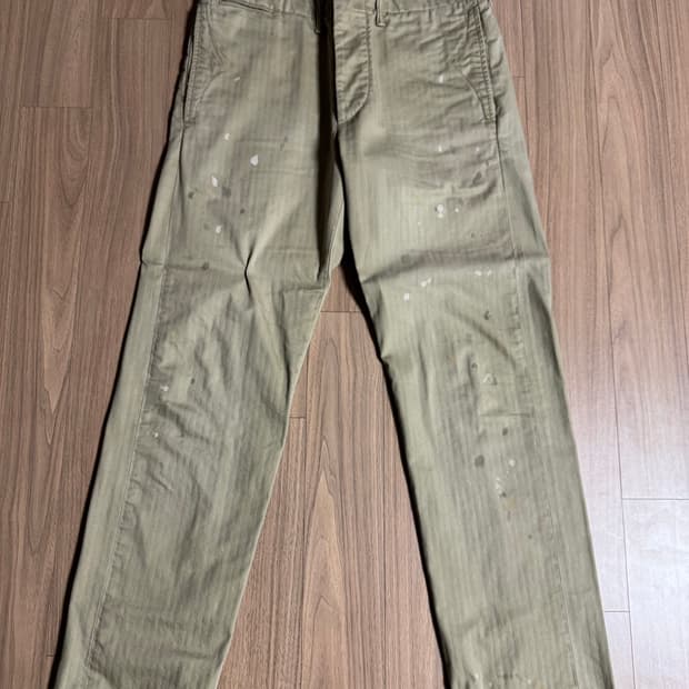 RRL(더블알엘) 페인트 스플래터 헤링본 트윌 오피서 치노 팬츠30/30