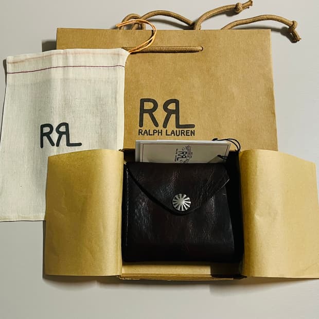 rrl 더블알엘 콘초 레더 월렛 지갑