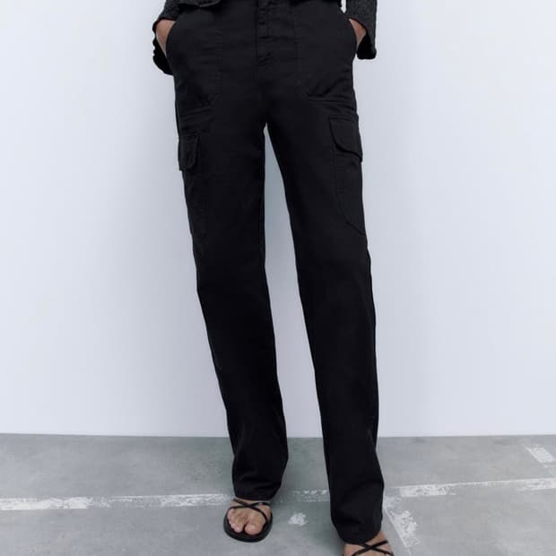 자라 스트레이트 카고팬츠