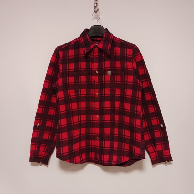 무스너클 여성 체크 져츠형자켓