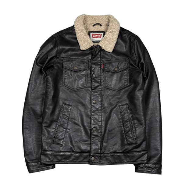리바이스 안감 쉐르파 레더 자켓