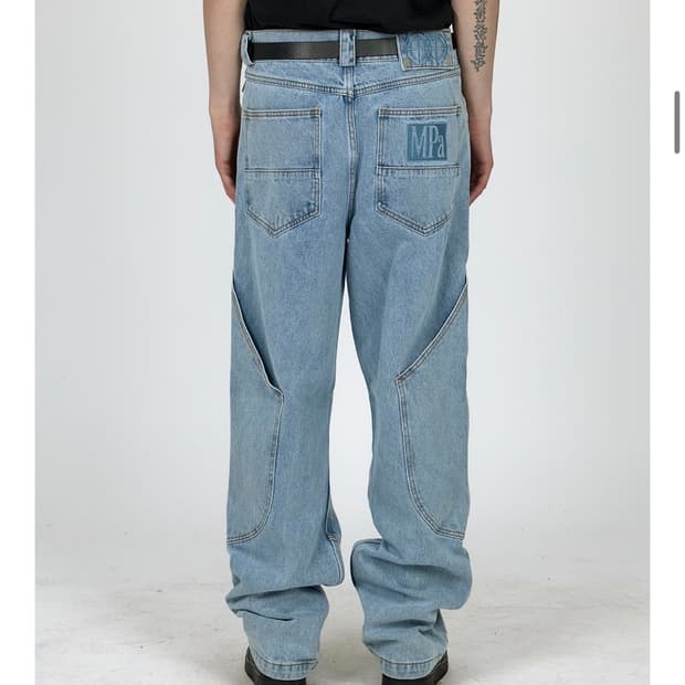 MPa CALF POCKET PANTS (STEEL BLUE)