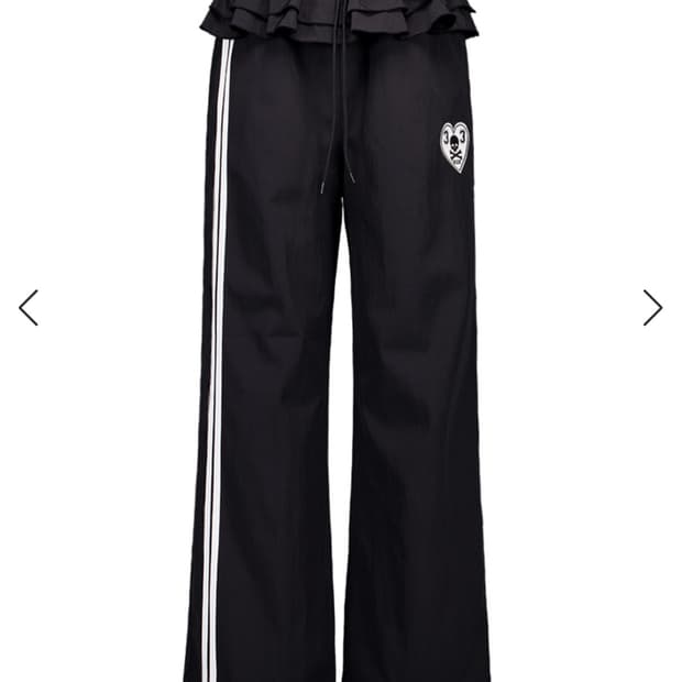 셋업이엑스이 FRILL SPORTY PANTS / BLACK