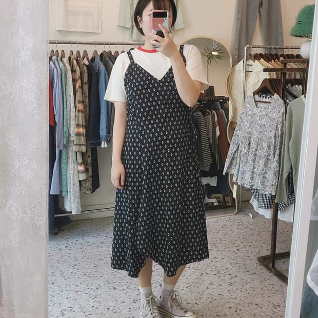 List 언밸런스 뷔스티에 원피스