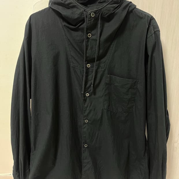 꼼데가르송 블랙 후드 셔츠