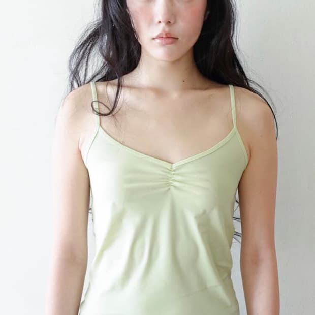 shop faerie 샵페어리 clear sleevess lime
