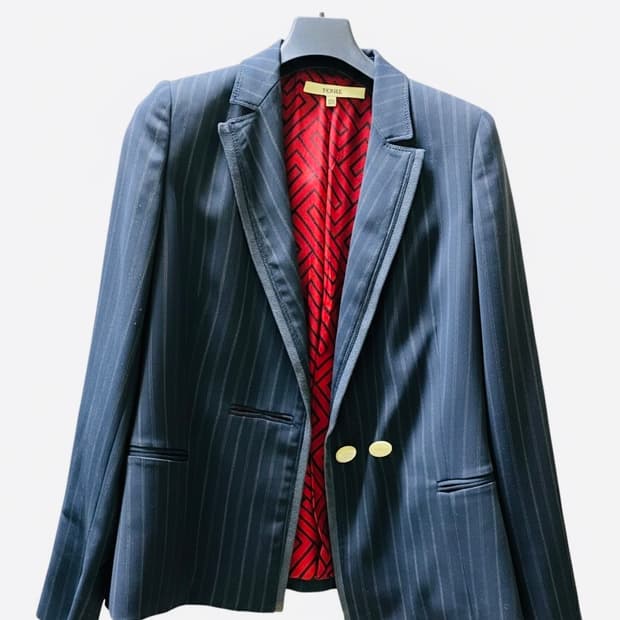 [ITALY] 지안프랑코 페레 금장 스트라이프 셋업 (S)