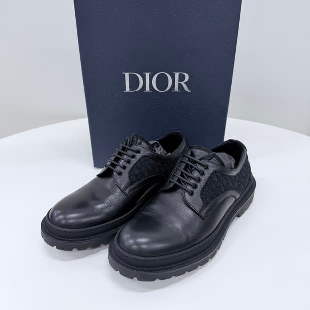 [S+급/250] 디올 오블리크 익스플로러 더비슈즈  블랙