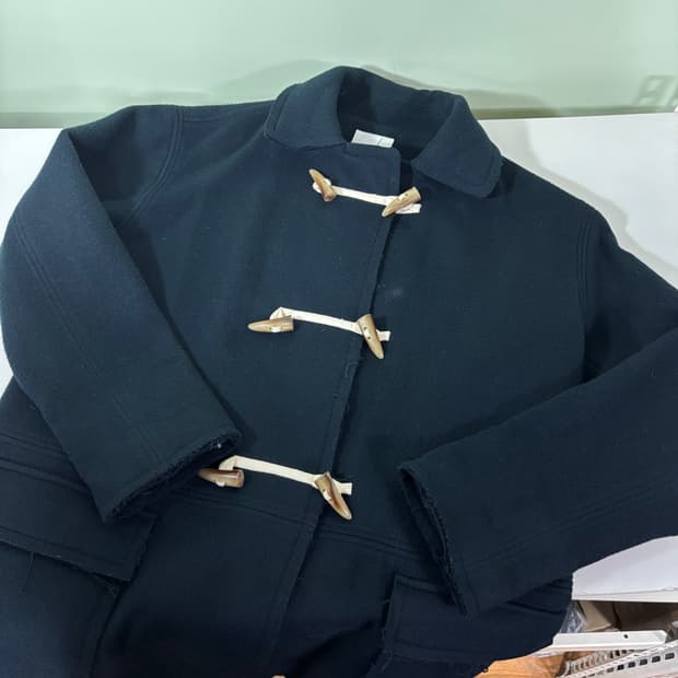 우먼FREE 스튜디오톰보이 네이비 발마칸 더플코트