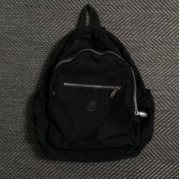 키플링 y2k 나일론 백팩 블랙o 4309