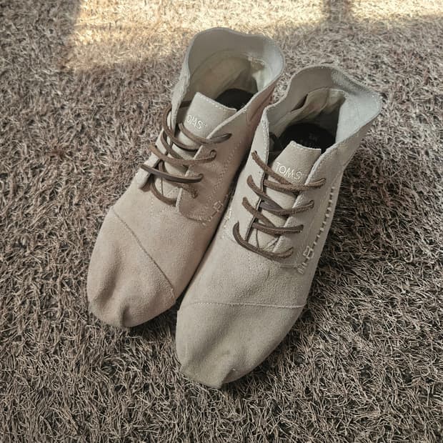 탐즈(TOMS) 가죽 스웨이드 데저트 부츠 M9 size