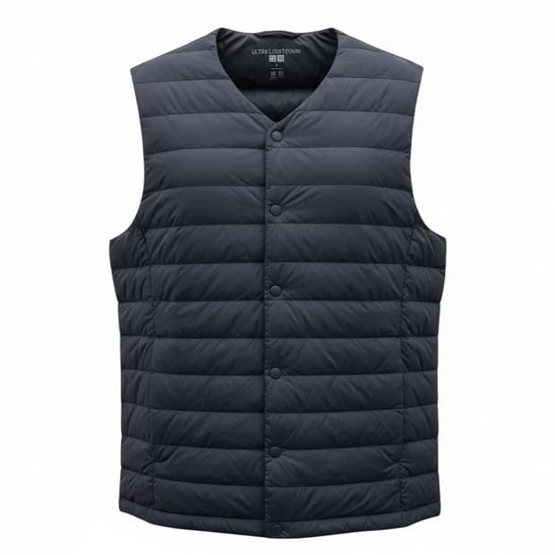 유니클로 울트라 라이트다운 블랙 여성 경량 패딩 조끼 1776